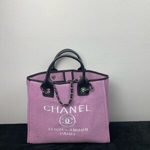 Chanel Purple Tote Bag